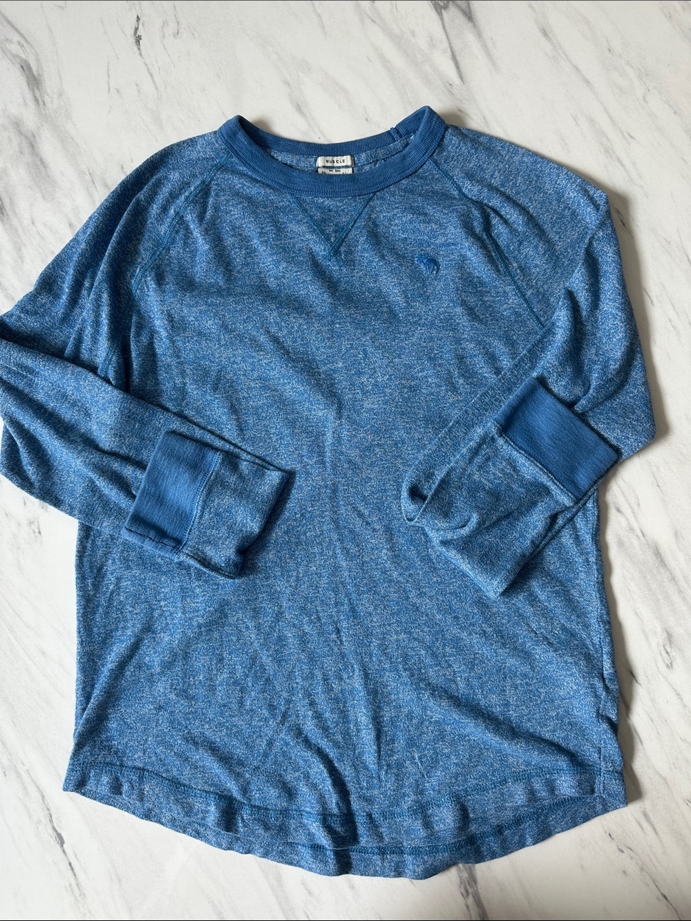 Abercrombie & Fitch Blue Long Sleeve Crew Shirt
